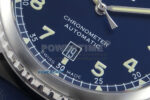 Navitimer 8 Automatic 41mm SS TF 1:1 Best Edition Blue Dial on Blue Leather Strap A2824 - Image 5