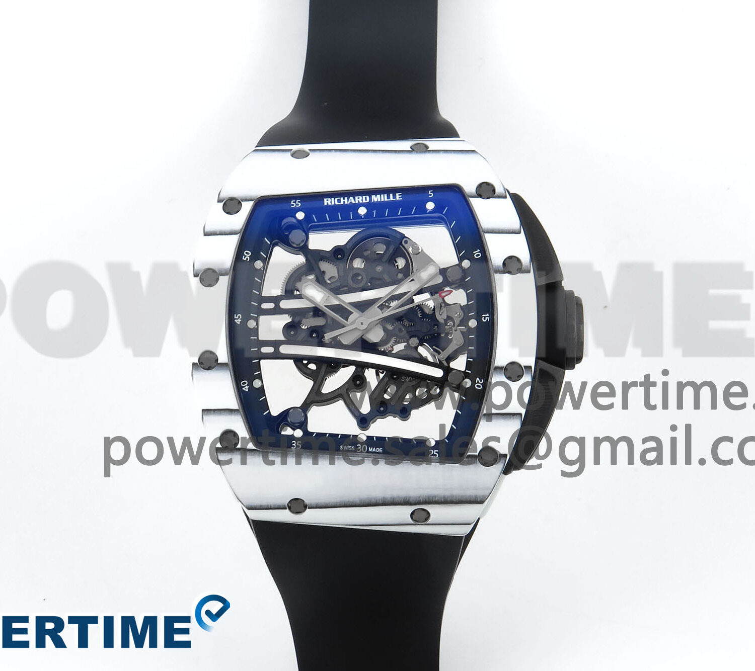 RM 61-01 Yohan Blake NTPT ZF 1:1 Best Edition on White Rubber Strap RMUL2 Super Clone