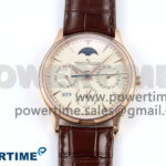 Master Ultra Thin Pert RG VRF 1:1 Best Edition White Dial on Brown Leather Strap MY9015 Mod