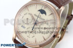 Master Ultra Thin Pert RG VRF 1:1 Best Edition White Dial on Brown Leather Strap MY9015 Mod - Image 3
