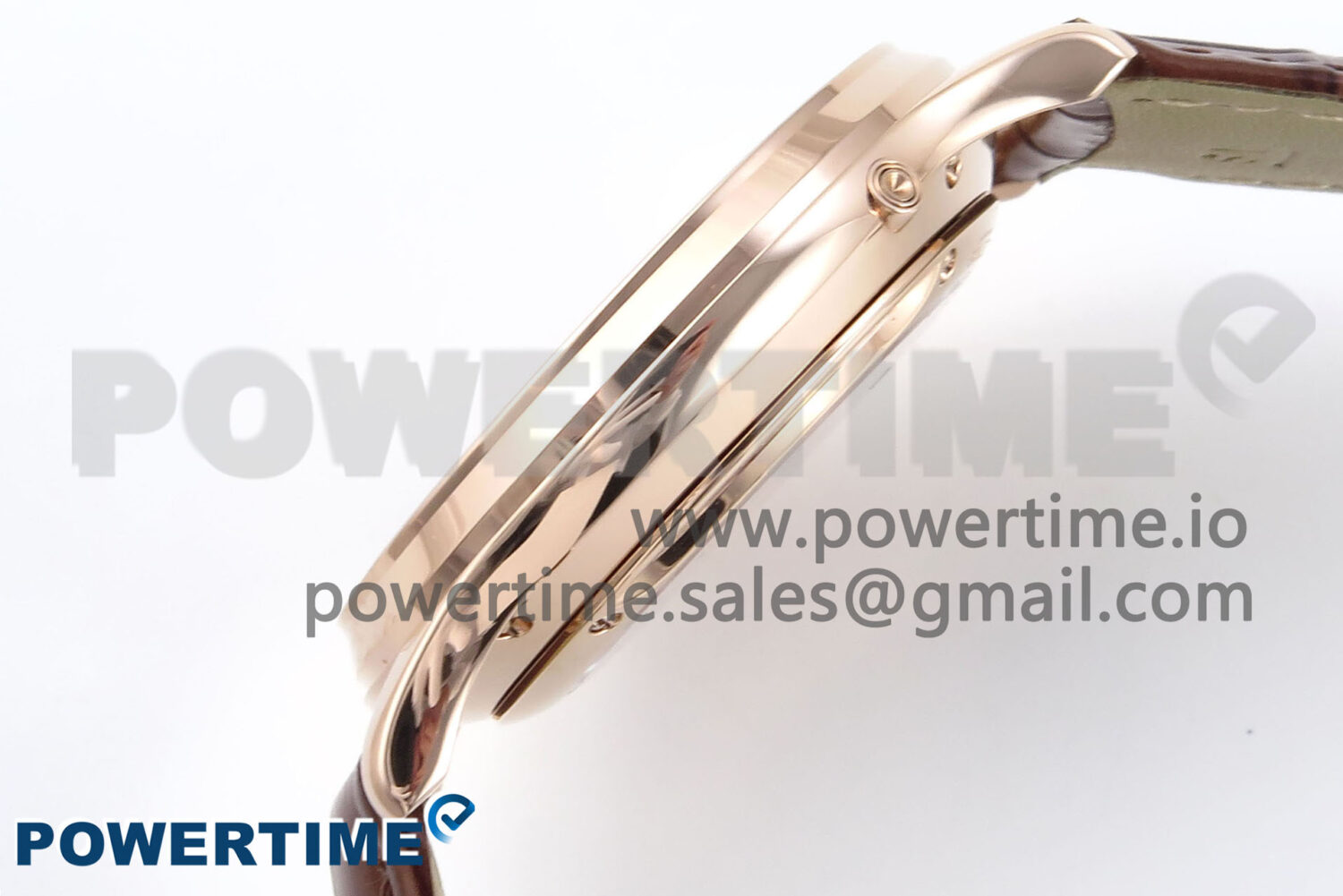 Master Ultra Thin Pert RG VRF 1:1 Best Edition White Dial on Brown Leather Strap MY9015 Mod - Image 7