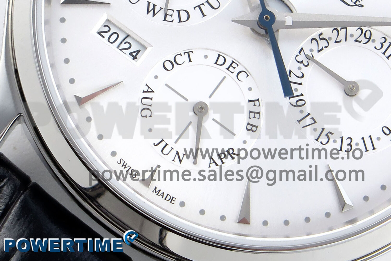Master Ultra Thin Pert SS VRF 1:1 Best Edition White Dial on Brown Leather Strap MY9015 Mod - Image 5