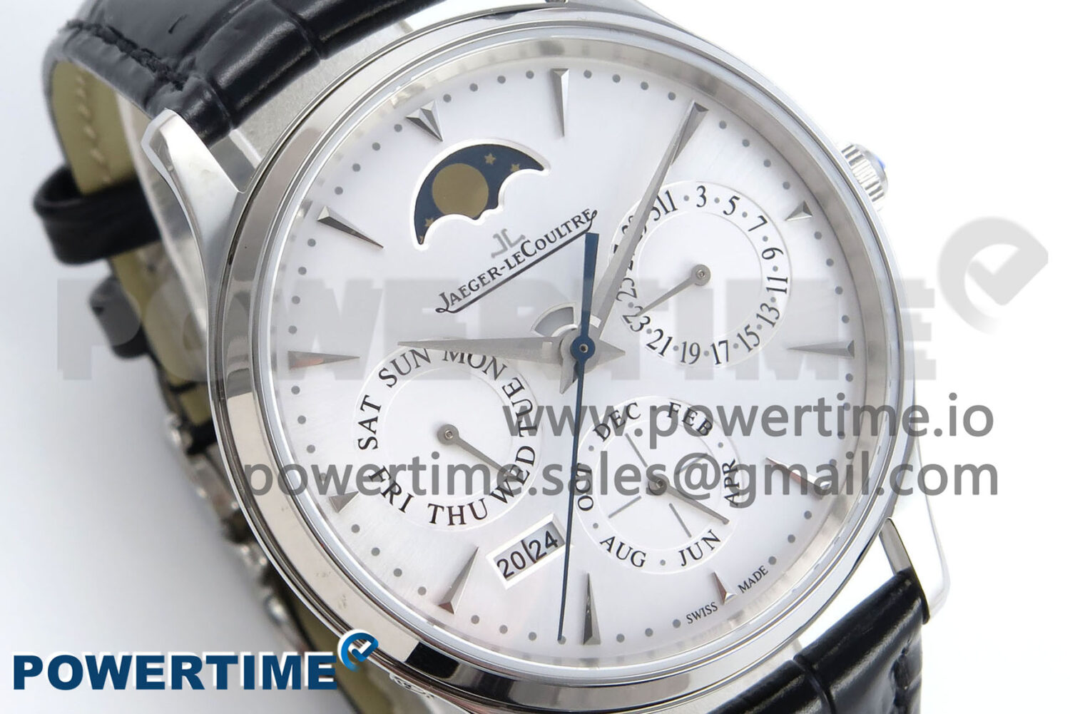 Master Ultra Thin Pert SS VRF 1:1 Best Edition White Dial on Brown Leather Strap MY9015 Mod - Image 2