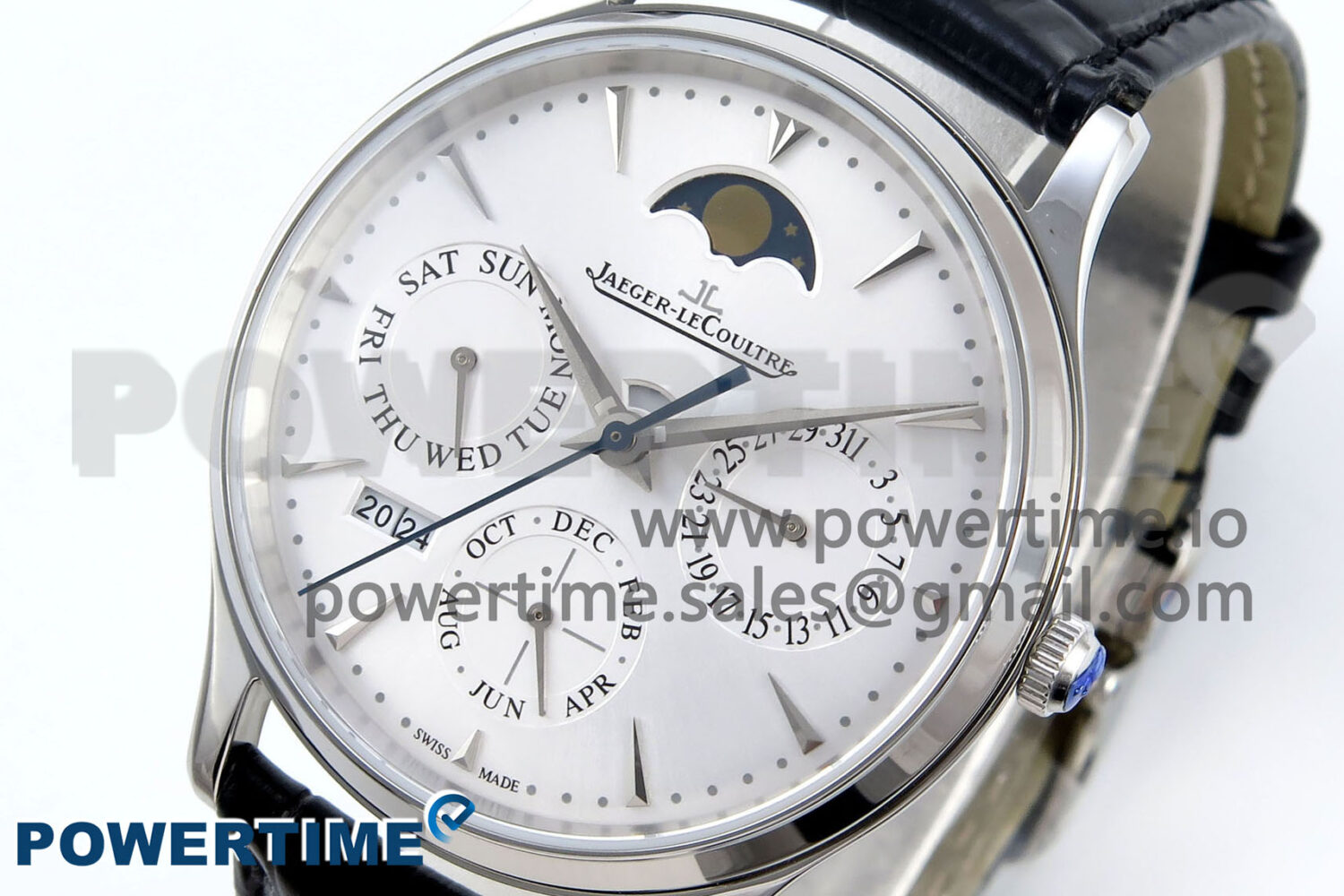 Master Ultra Thin Pert SS VRF 1:1 Best Edition White Dial on Brown Leather Strap MY9015 Mod - Image 3