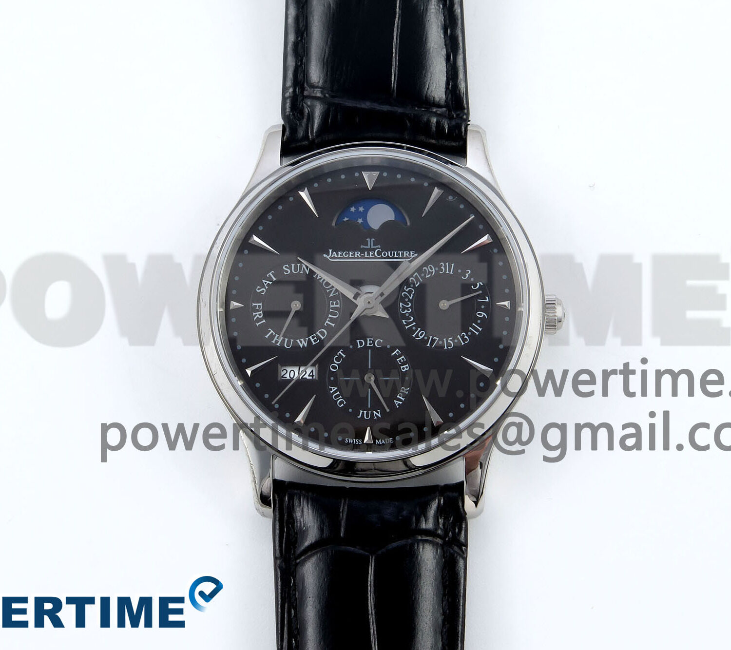 Master Ultra Thin Pert SS VRF 1:1 Best Edition Black Dial on Brown Leather Strap MY9015 Mod