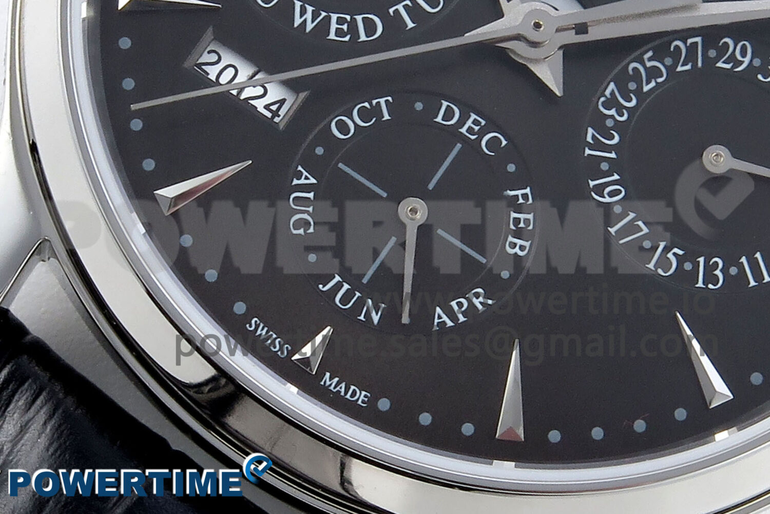 Master Ultra Thin Pert SS VRF 1:1 Best Edition Black Dial on Brown Leather Strap MY9015 Mod - Image 5