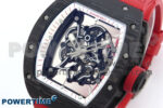 RM055 NTPT ZF 1:1 Best Edition White Bezel Red Crown on Shark Rubber Strap RMUL2 Super Clone - Image 3
