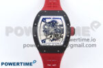 RM055 NTPT ZF 1:1 Best Edition White Bezel Red Crown on Shark Rubber Strap RMUL2 Super Clone