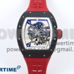 RM055 NTPT ZF 1:1 Best Edition White Bezel Red Crown on Shark Rubber Strap RMUL2 Super Clone