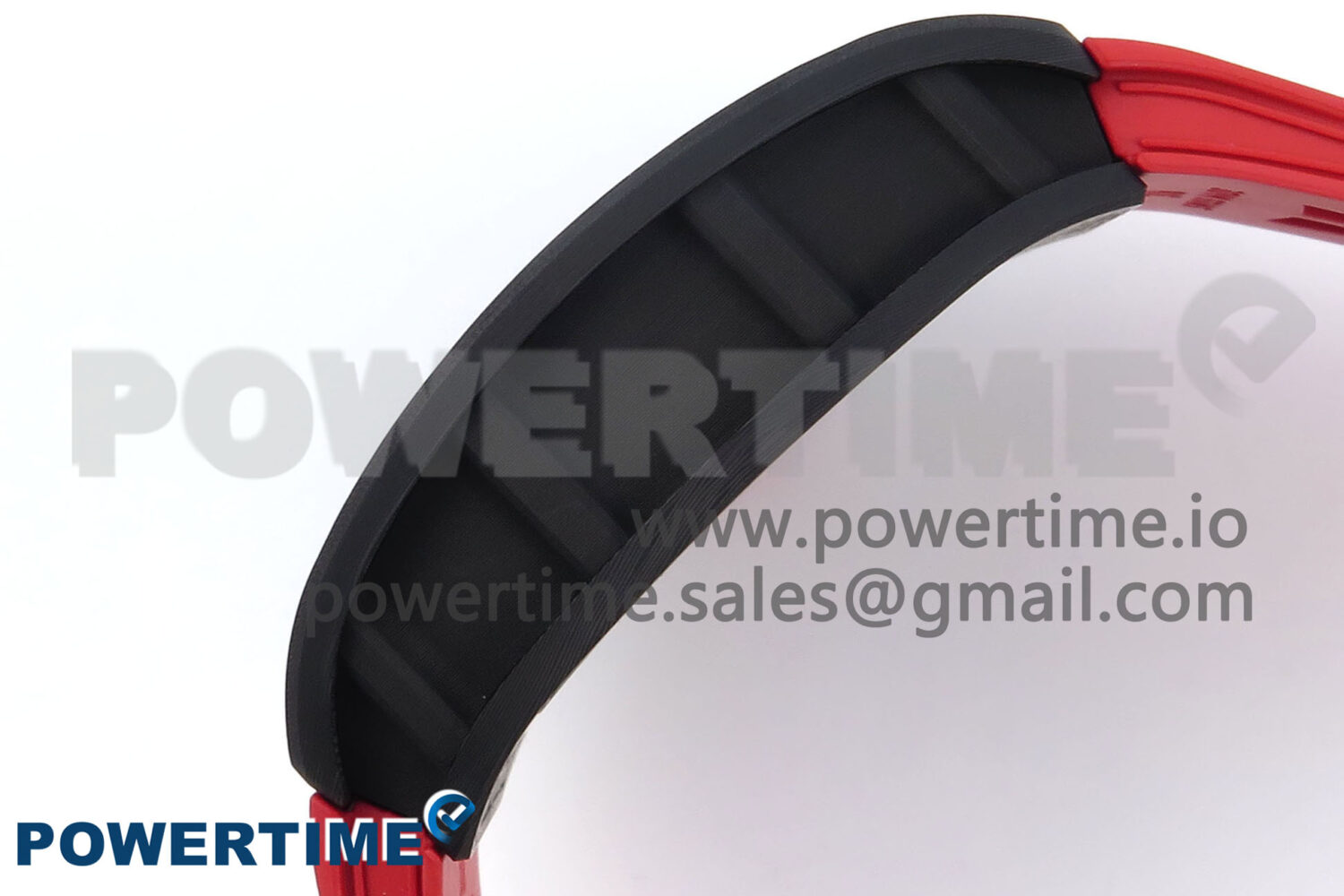 RM055 NTPT ZF 1:1 Best Edition White Bezel Red Crown on Shark Rubber Strap RMUL2 Super Clone - Image 6