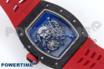 RM055 NTPT ZF 1:1 Best Edition White Bezel Red Crown on Shark Rubber Strap RMUL2 Super Clone - Image 8