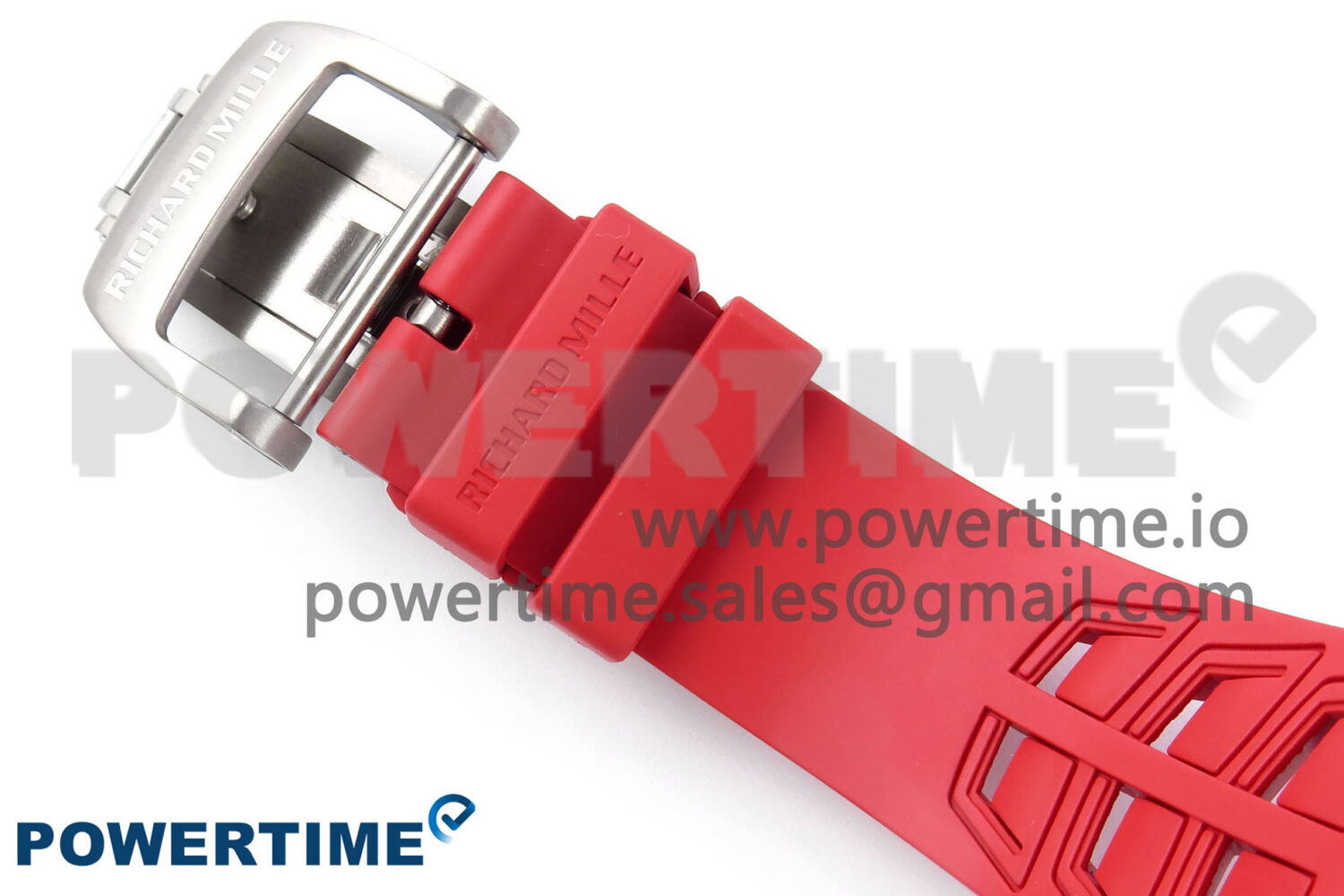 RM055 NTPT ZF 1:1 Best Edition White Bezel Red Crown on Shark Rubber Strap RMUL2 Super Clone - Image 9