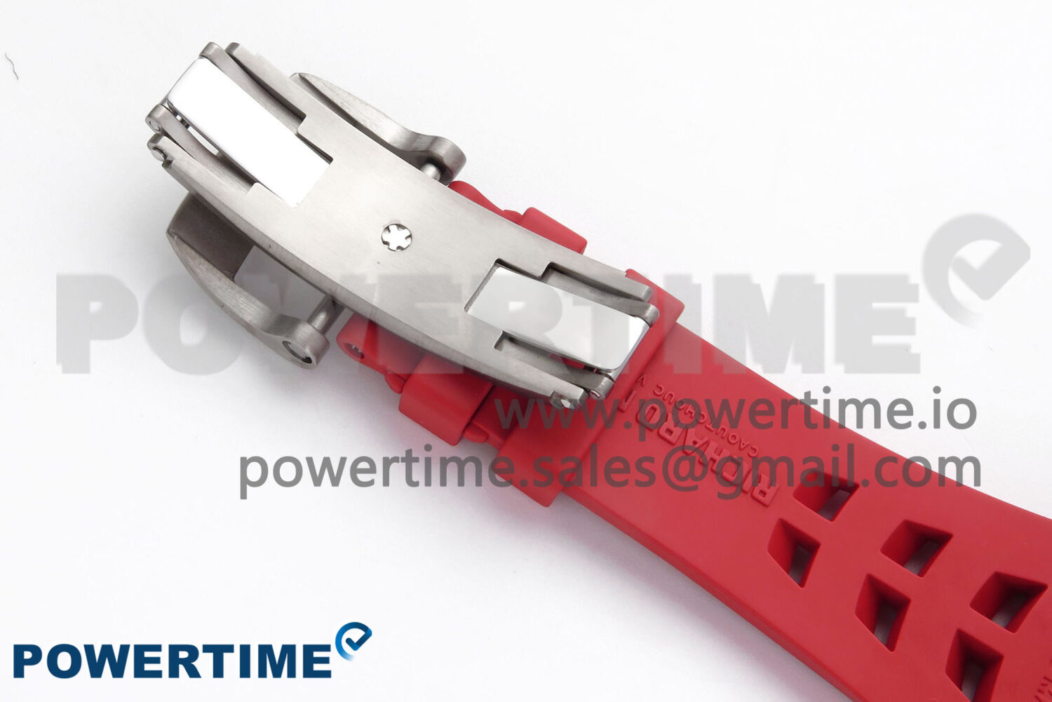 RM055 NTPT ZF 1:1 Best Edition White Bezel Red Crown on Shark Rubber Strap RMUL2 Super Clone - Image 10
