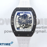 RM055 NTPT/Ti ZF 1:1 Best Edition White Bezel White Crown on Shark Rubber Strap RMUL2 Super Clone