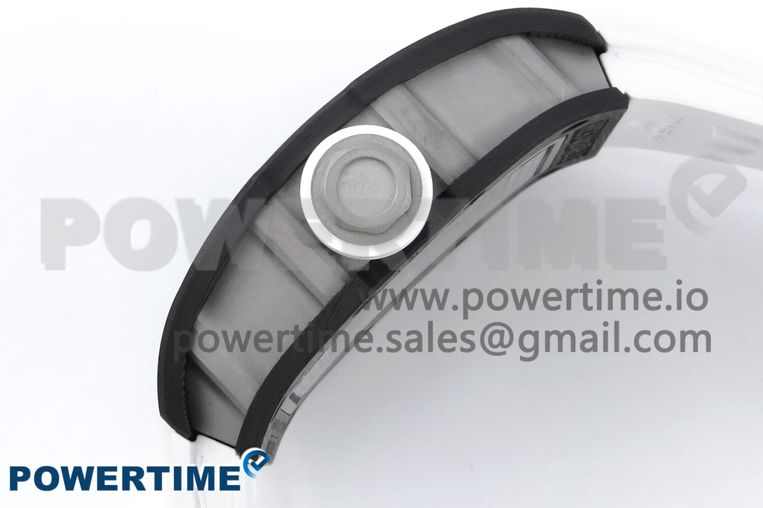 RM055 NTPT/Ti ZF 1:1 Best Edition White Bezel White Crown on Shark Rubber Strap RMUL2 Super Clone - Image 4