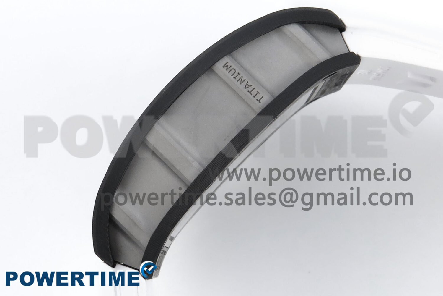 RM055 NTPT/Ti ZF 1:1 Best Edition White Bezel White Crown on Shark Rubber Strap RMUL2 Super Clone - Image 5