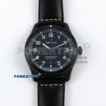 Navitimer 8 Automatic 41mm PVD TF 1:1 Best Edition Black Dial on Black Leather Strap A2824