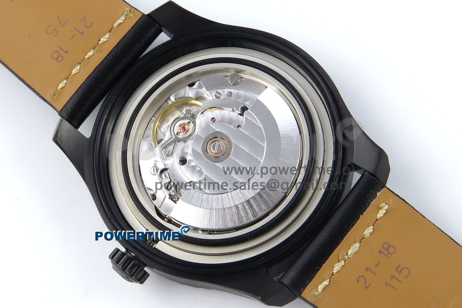 Navitimer 8 Automatic 41mm PVD TF 1:1 Best Edition Black Dial on Black Leather Strap A2824 - Image 9