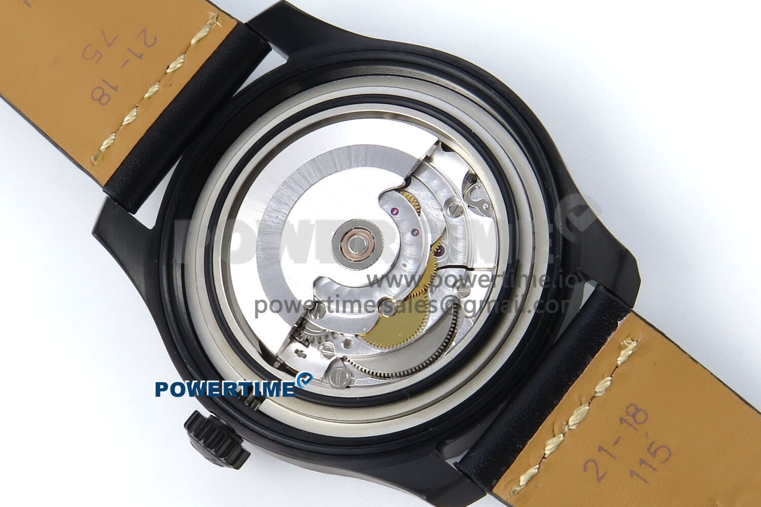 Navitimer 8 Automatic 41mm PVD TF 1:1 Best Edition Black Dial on Black Leather Strap A2824 - Image 10
