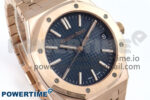 Royal Oak 15510 RG APSF 1:1 Best Edition Blue Dial on RG Bracelet SA4302 Super Clone V2 (SW Dial) - Image 2