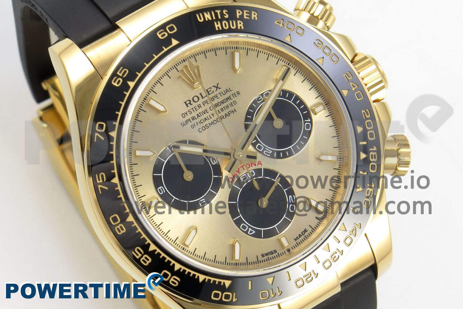 Daytona 126518 Clean YG 1:1 Best Edition YG Dial on Oysterflex Rubber Strap DD4131 - Image 2