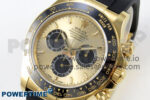 Daytona 126518 Clean YG 1:1 Best Edition YG Dial on Oysterflex Rubber Strap DD4131 - Image 3