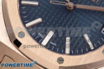 Royal Oak 15510 RG APSF 1:1 Best Edition Blue Dial on RG Bracelet SA4302 Super Clone V2 (SW Dial) - Image 5