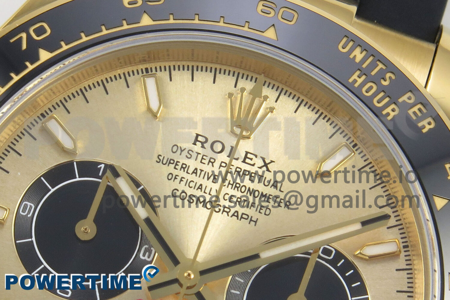 Daytona 126518 Clean YG 1:1 Best Edition YG Dial on Oysterflex Rubber Strap DD4131 - Image 4