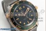 Seamaster 300M Diver Titanium/Bronze Gold VSF 1:1 Best Edition Green Dial on Titanium Mesh Bracelet A8806 - Image 2