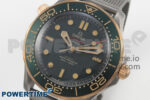 Seamaster 300M Diver Titanium/Bronze Gold VSF 1:1 Best Edition Green Dial on Titanium Mesh Bracelet A8806 - Image 3