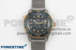 Seamaster 300M Diver Titanium/Bronze Gold VSF 1:1 Best Edition Green Dial on Titanium Mesh Bracelet A8806