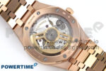 Royal Oak 15510 RG APSF 1:1 Best Edition Black Dial on RG Bracelet SA4302 Super Clone V2 (SW Dial) - Image 8