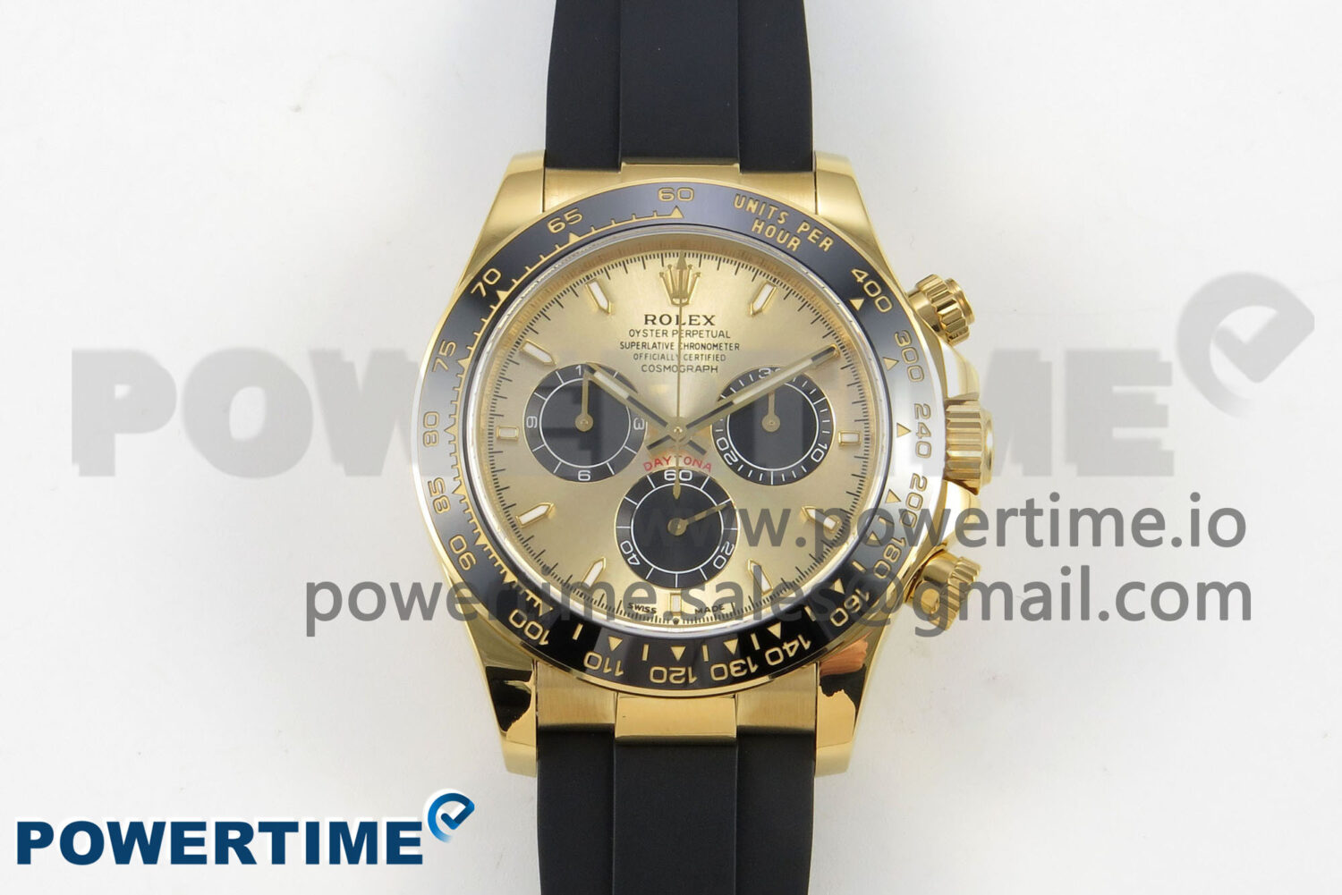 Daytona 126518 Clean YG 1:1 Best Edition YG Dial on Oysterflex Rubber Strap DD4131 - Image 1