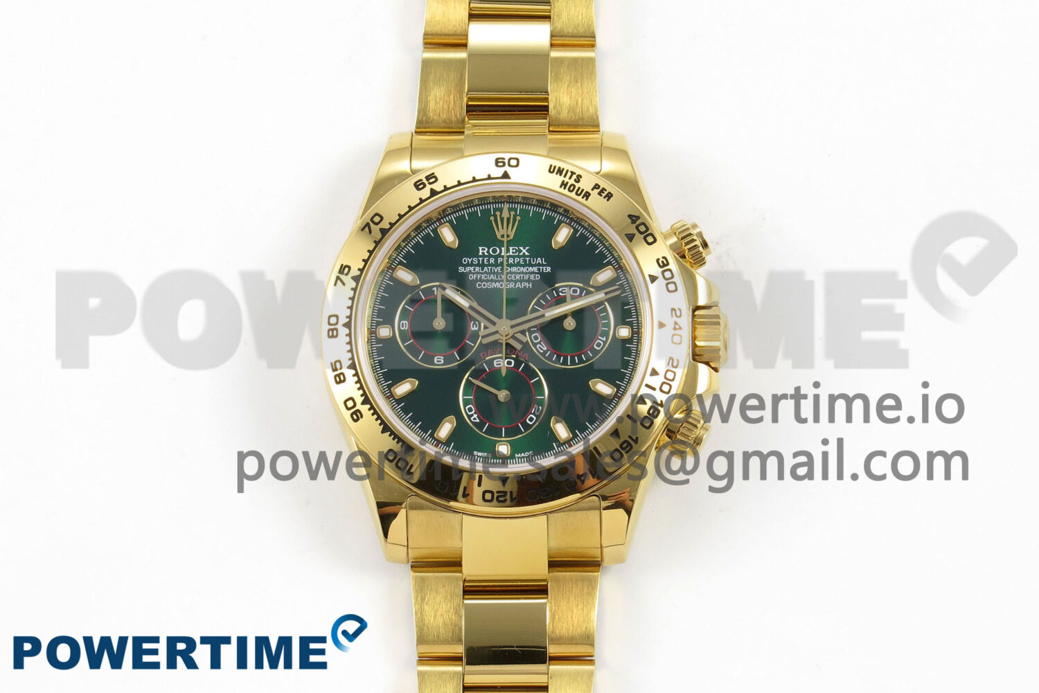 Daytona 116508 ZF 1:1 Best Edition Green Dial on YG Bracelet SH4130 (Gain Weight) - Image 1