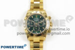 Daytona 116508 ZF 1:1 Best Edition Green Dial on YG Bracelet SH4130 (Gain Weight)
