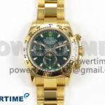 Daytona 116508 ZF 1:1 Best Edition Green Dial on YG Bracelet SH4130 (Gain Weight)