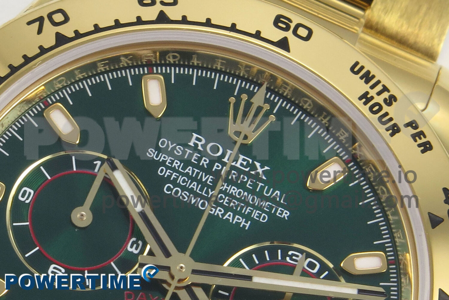 Daytona 116508 ZF 1:1 Best Edition Green Dial on YG Bracelet SH4130 (Gain Weight) - Image 4