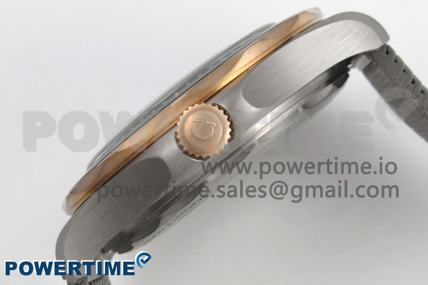 Seamaster 300M Diver Titanium/Bronze Gold VSF 1:1 Best Edition Green Dial on Titanium Mesh Bracelet A8806 - Image 7