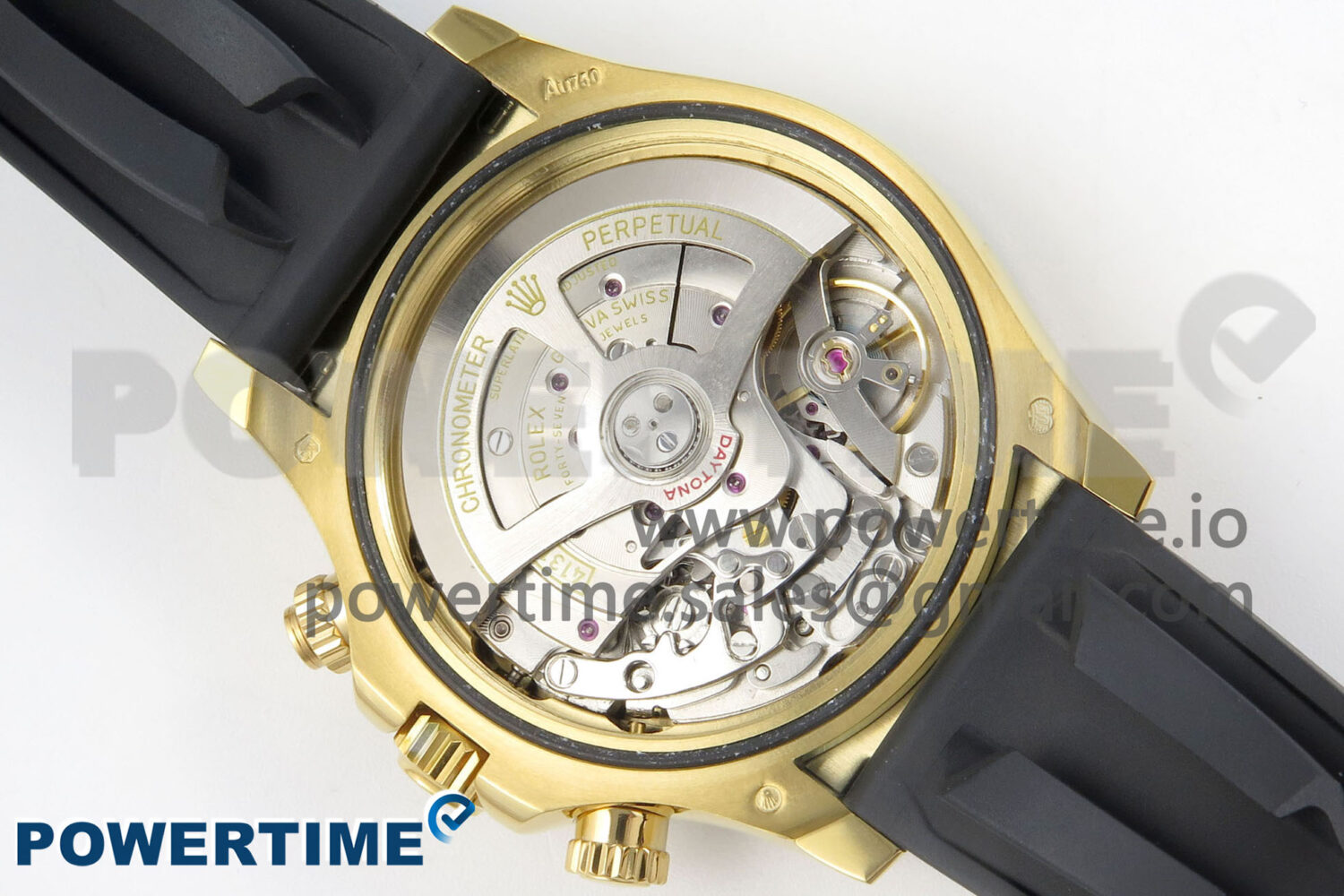 Daytona 126518 Clean YG 1:1 Best Edition Black/YG Dial on Oysterflex Rubber Strap DD4131 - Image 9
