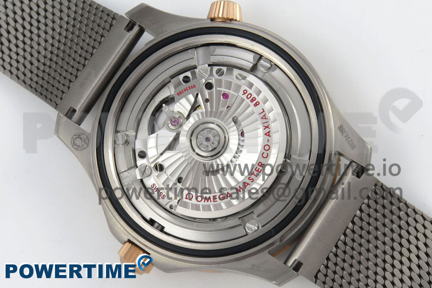 Seamaster 300M Diver Titanium/Bronze Gold VSF 1:1 Best Edition Green Dial on Titanium Mesh Bracelet A8806 - Image 9