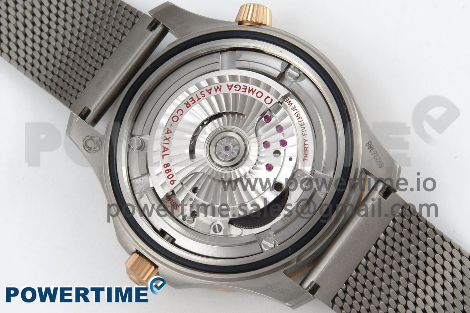 Seamaster 300M Diver Titanium/Bronze Gold VSF 1:1 Best Edition Green Dial on Titanium Mesh Bracelet A8806 - Image 10