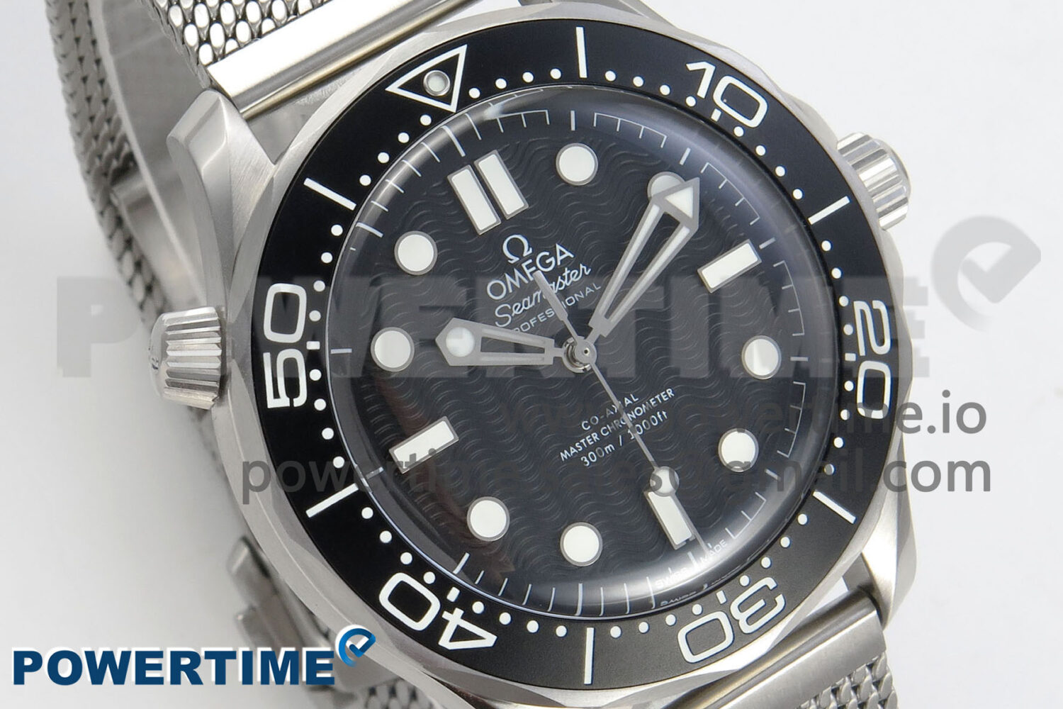 Seamaster 300M 42mm SS VSF Best Edition Black Dial On Mesh Bracelet A8806 - Image 2