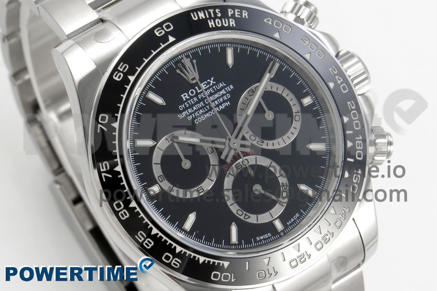 Daytona 126500 Clean 1:1 Best Edition 904L SS Case and Bracelet Black Dial DD4131 - Image 2
