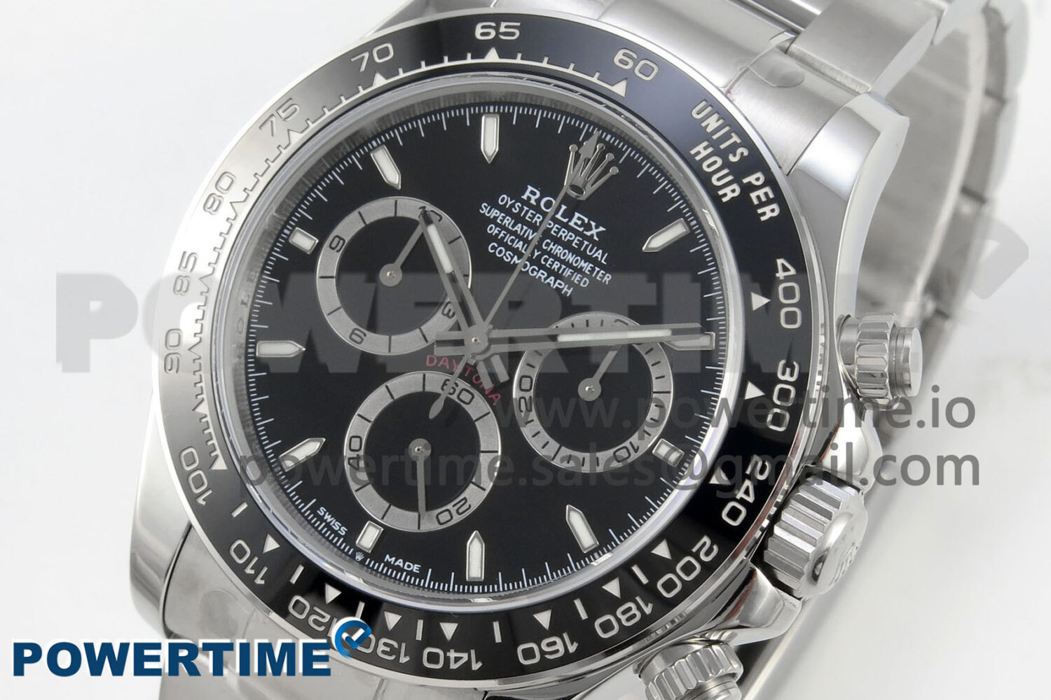 Daytona 126500 Clean 1:1 Best Edition 904L SS Case and Bracelet Black Dial DD4131 - Image 3