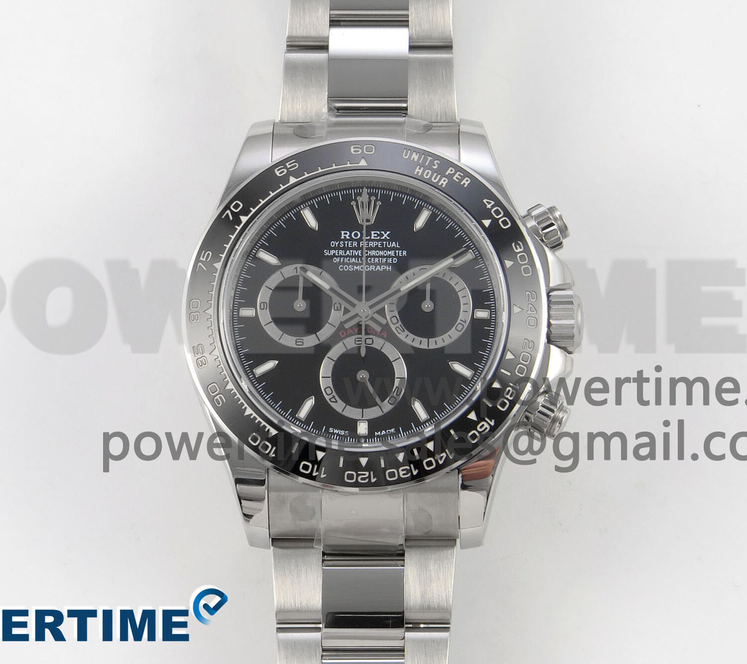 Daytona 126500 Clean 1:1 Best Edition 904L SS Case and Bracelet Black Dial DD4131