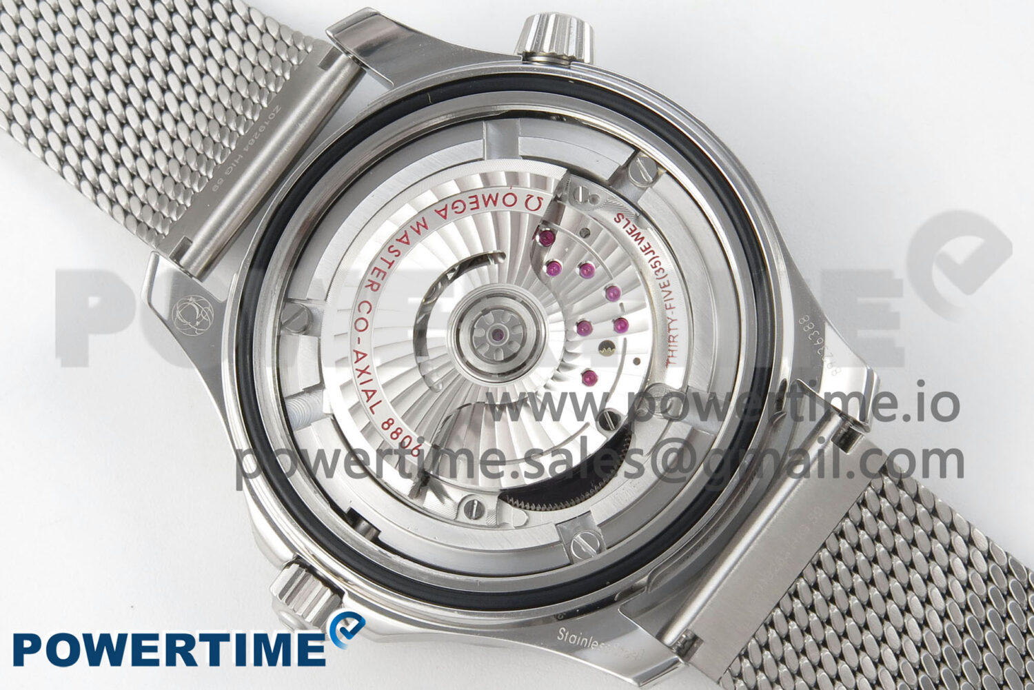 Seamaster 300M 42mm SS VSF Best Edition Black Dial On Mesh Bracelet A8806 - Image 9