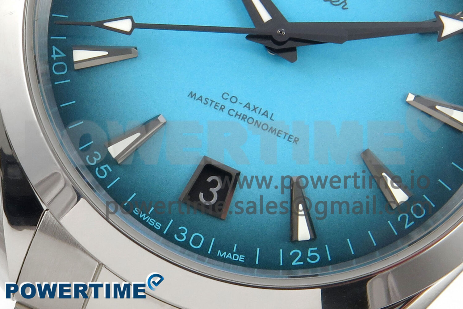 Seamaster 150M SS VSF 1:1 Best Edition Turquoise Blue Dial on SS Bracelet A8900 Super Clone - Image 5
