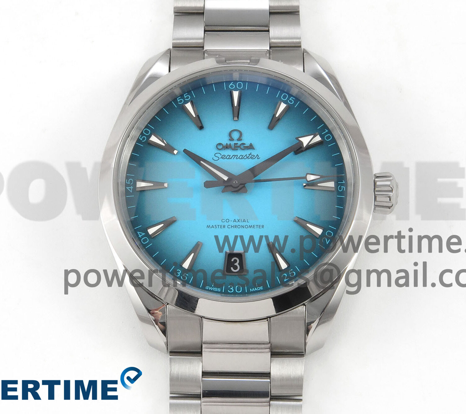 Seamaster 150M SS VSF 1:1 Best Edition Turquoise Blue Dial on SS Bracelet A8900 Super Clone