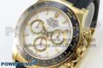 Daytona 126518 Clean YG 1:1 Best Edition White Dial on Oysterflex Rubber Strap DD4131 - Image 3