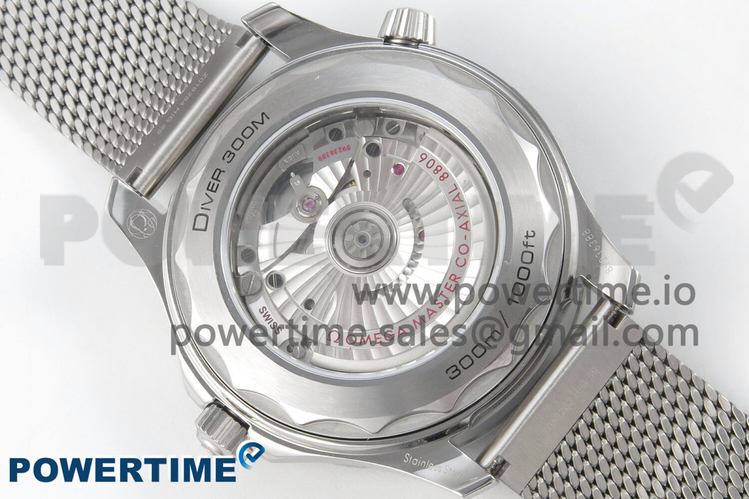 Seamaster 300M 42mm SS VSF Best Edition Black Dial On Mesh Bracelet A8806 - Image 12